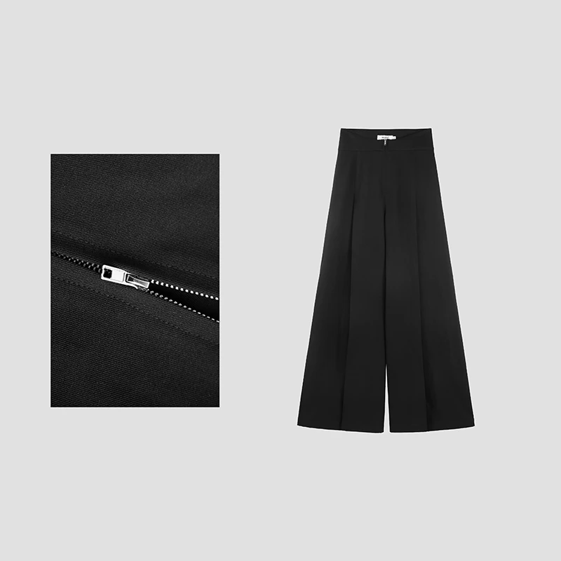 「京京」2025夏季新款高腰显瘦高级感阔腿休闲裤SHBZC621179 nnassa