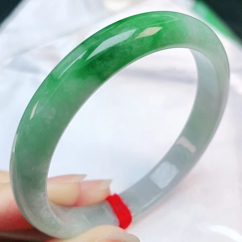 未镶嵌手镯翡翠53圈口150015
