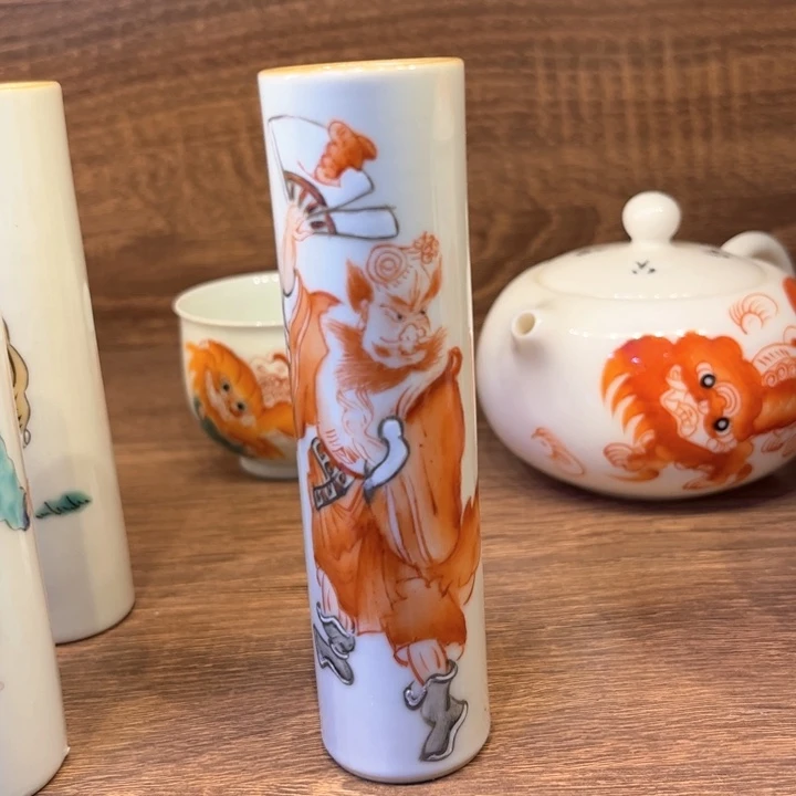 纯手绘精品盖碗杯