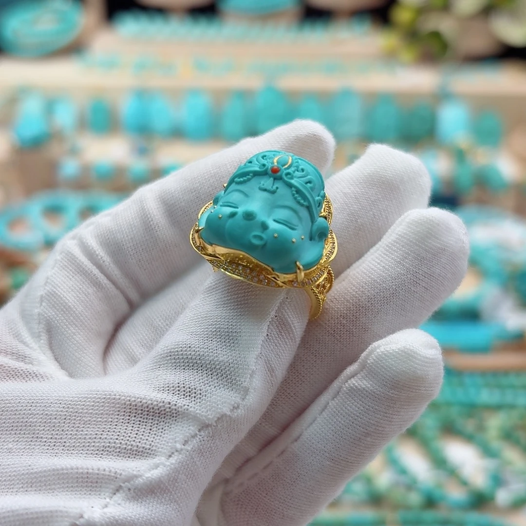 绿松石未镶嵌珠宝奇石