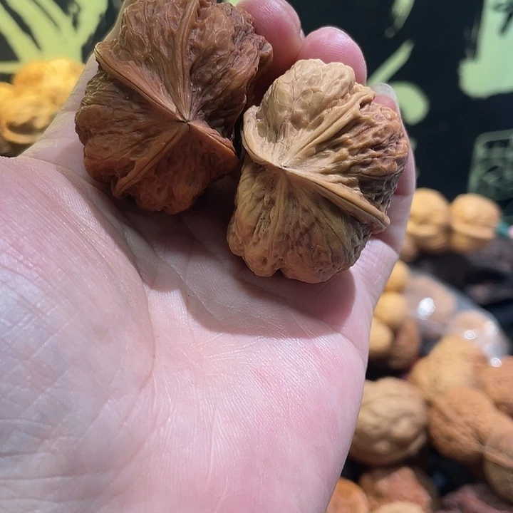 辛***文玩核桃把件云铁12