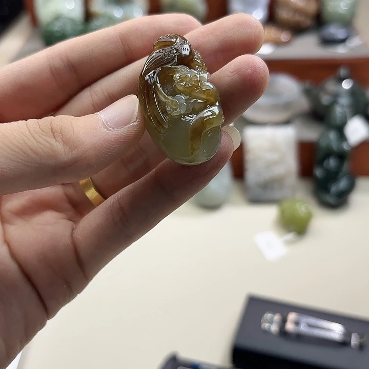 和田玉未镶嵌吊坠(不含链)