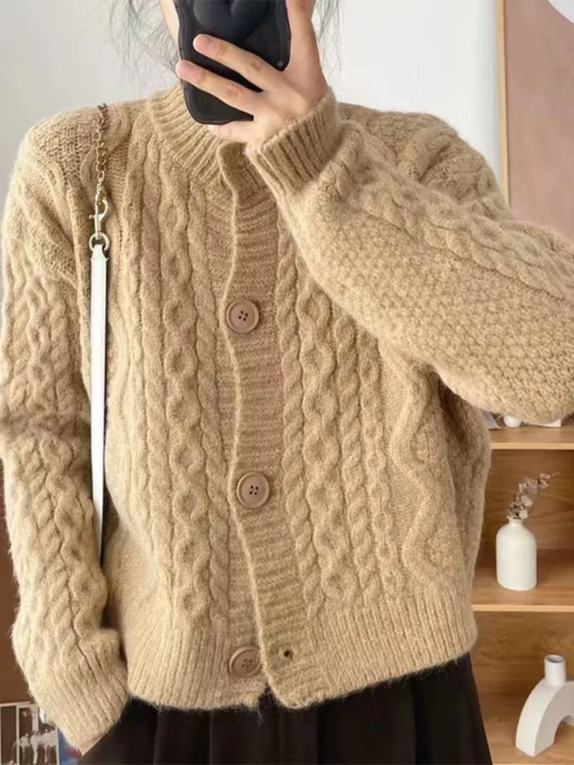 【101-150】直播过款专属针织毛衣开衫百搭复古宽松外穿