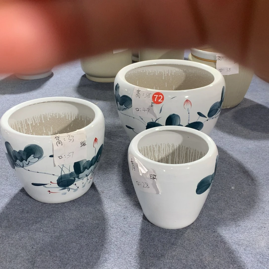 高温陶瓷花盆微瑕