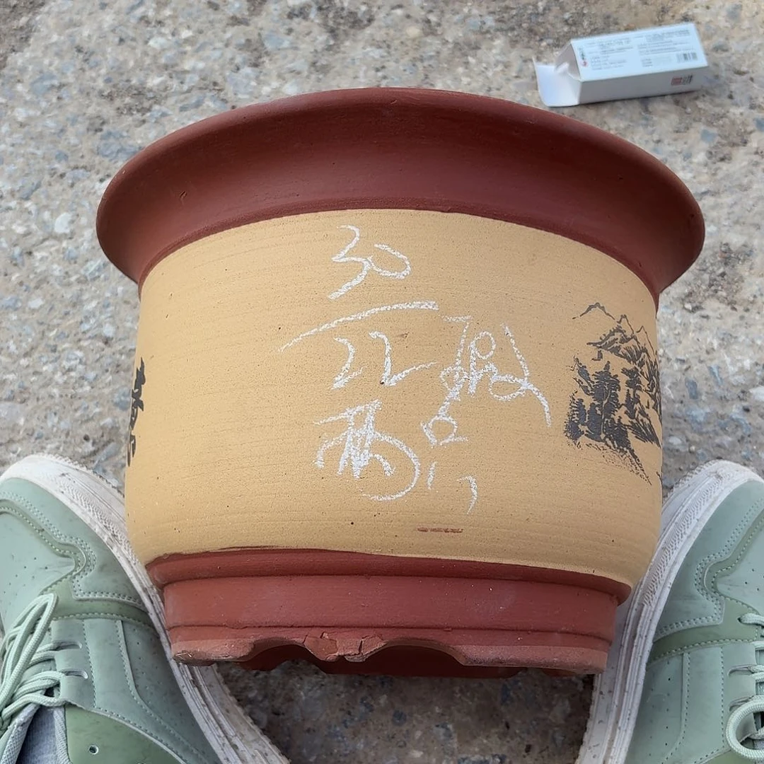 宜兴紫砂花盆，现货发