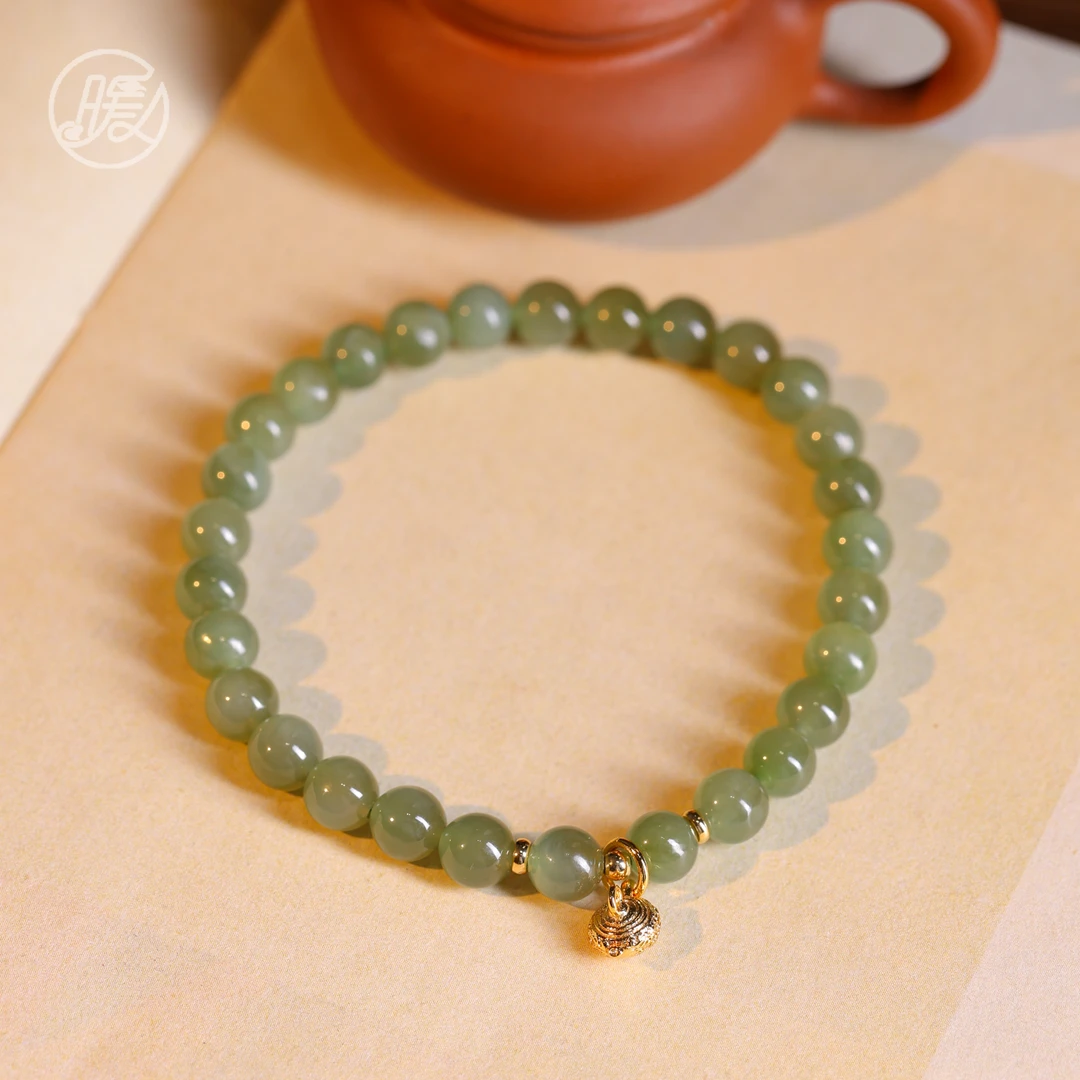 单圈和田玉手串6mm搭配把把壶手链A6492多样性发一
