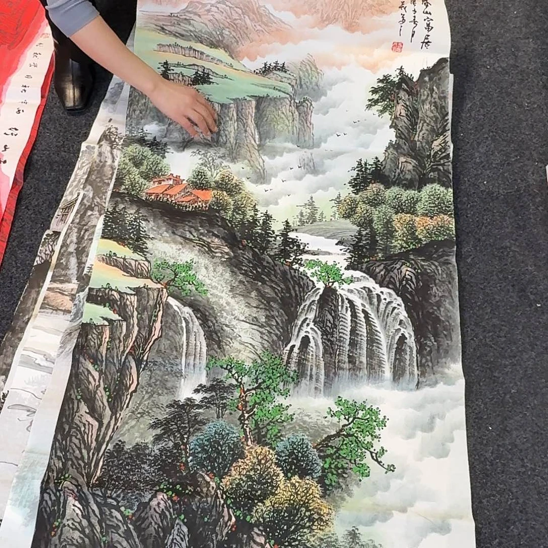 纯手绘国画作品好看