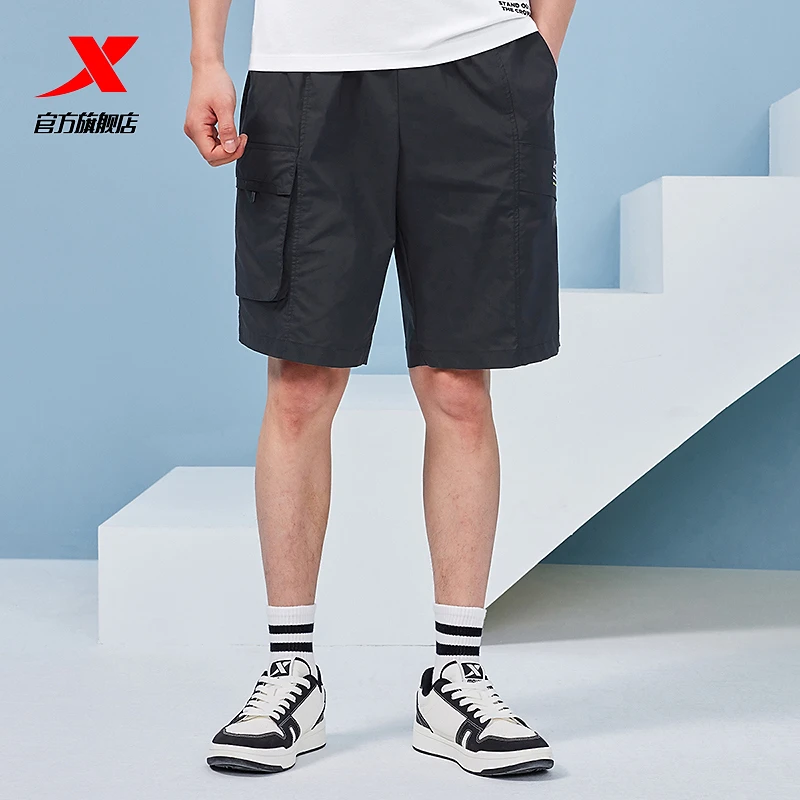 XTEP/特步运动短裤男时尚潮流五分裤夏季款男子休闲宽松梭织中裤