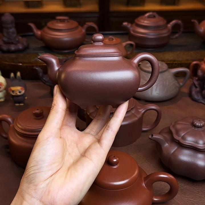 茶壶紫砂传炉壶，底槽清