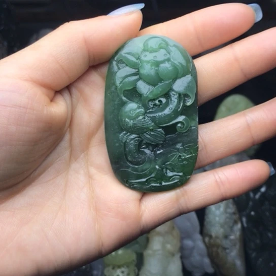 和田玉（碧玉）未镶嵌挂件