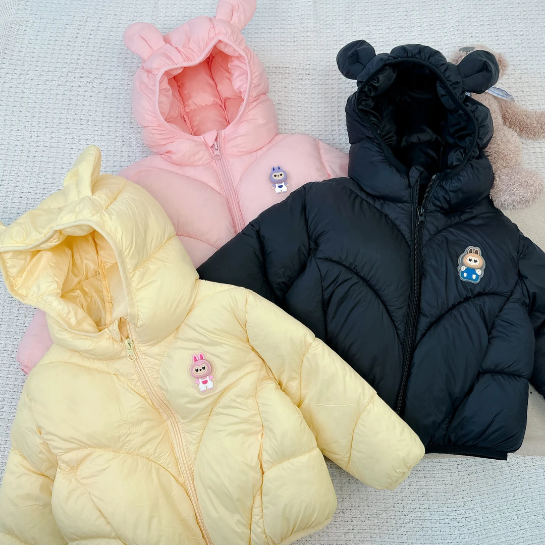 【九妈家】女童翅膀拉布布纯色可爱厚款棉服冬季（偏小身高＋10拍）