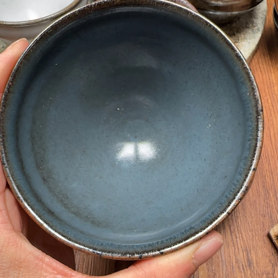 柴烧建盏茶盏茶杯144