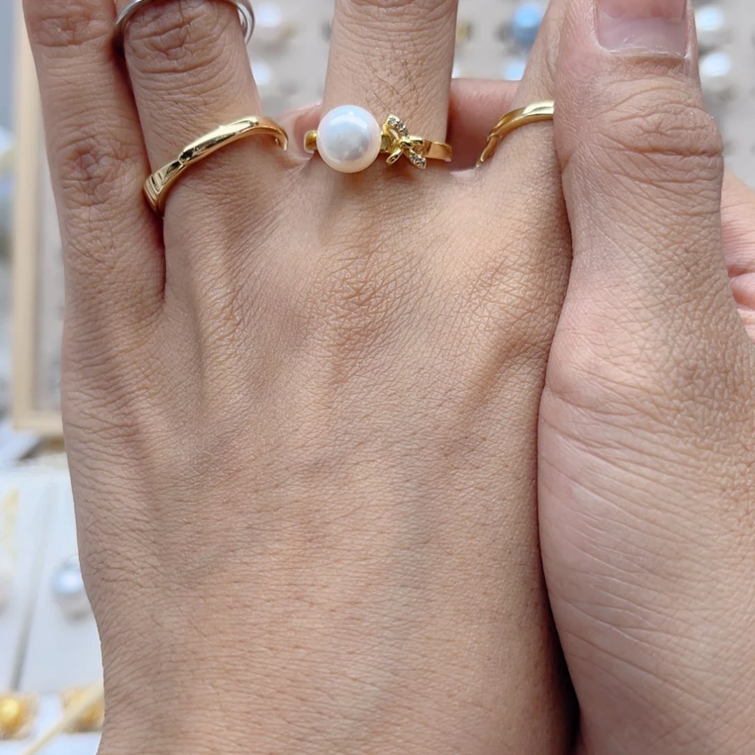 戒指合金淡水珍珠吉****。