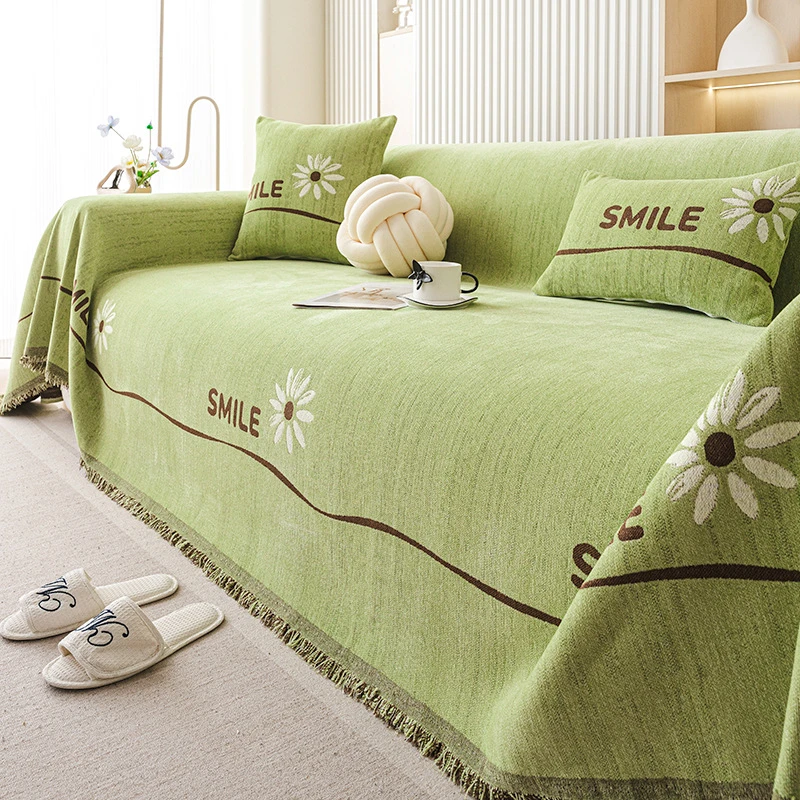 网红高级ins风雪尼尔沙发盖布四季通用全盖沙发垫套罩客厅沙发巾