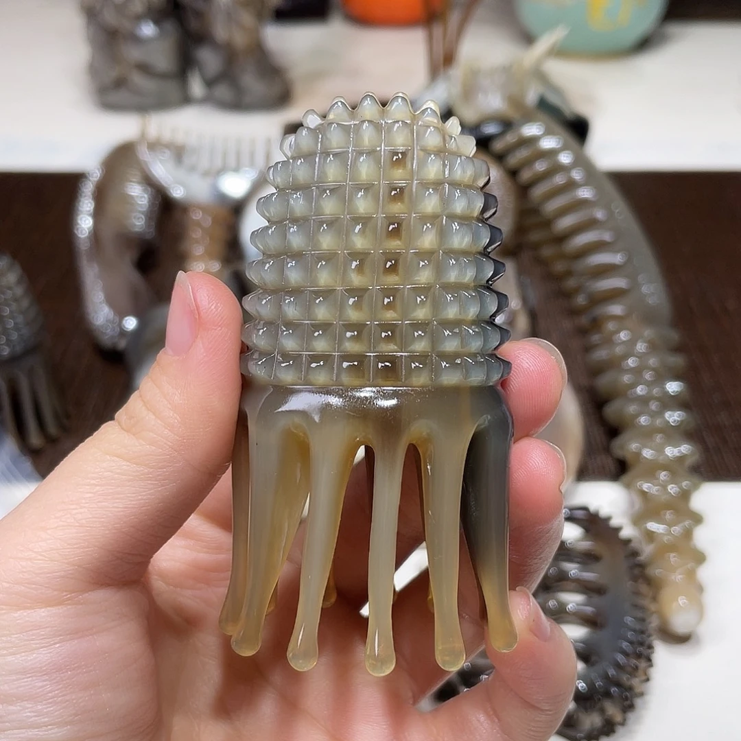 黑金刚钻石头疗梳