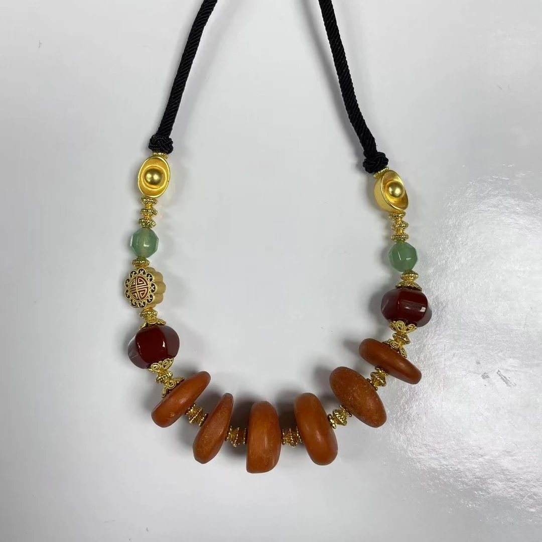 MH/老蜡隔片 金元宝 锁骨链/231031177508/ 多样性发一件