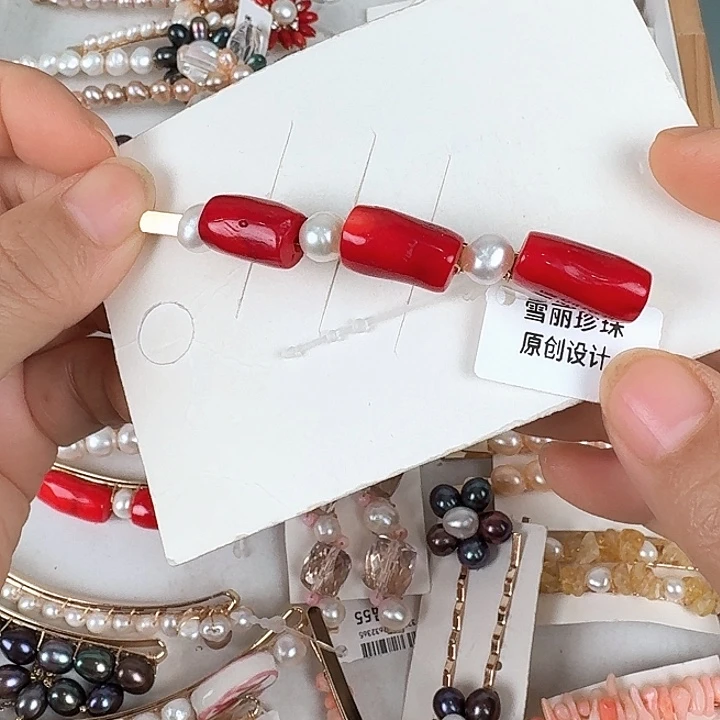 未镶嵌发饰淡水珍珠