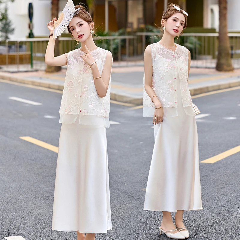 新中式国风上衣马甲女款2025新款夏季高端小马夹薄款气质坎肩背心