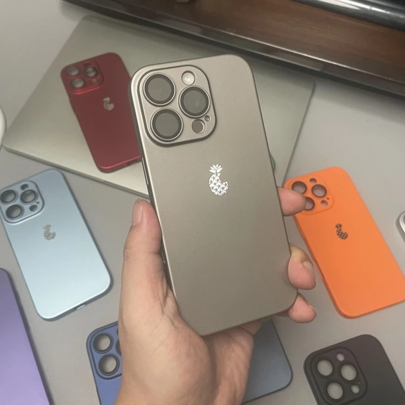 菠萝手机壳适用于苹果16promax/15pro/14/13/12/iphone11磨砂硬壳