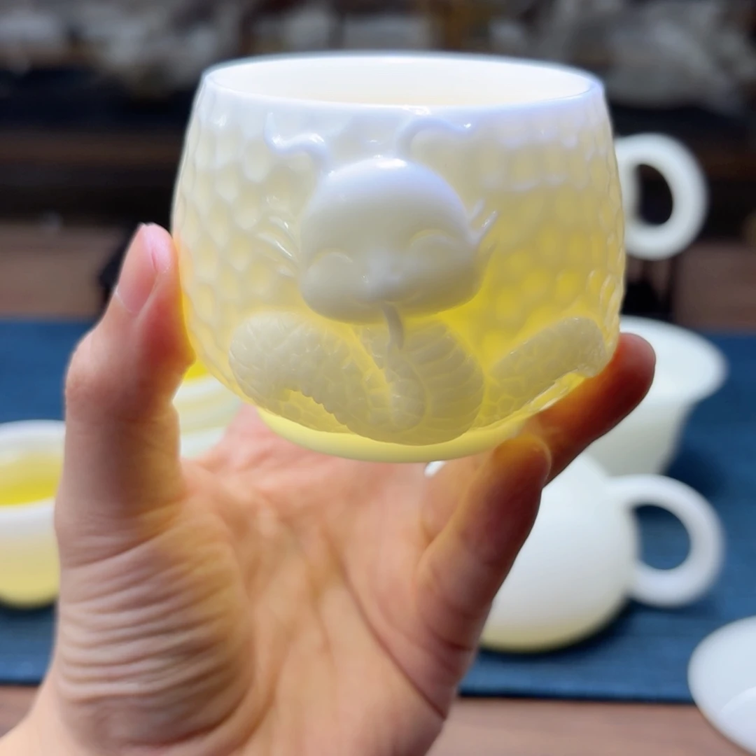素烧冰种玉瓷茶具工厂