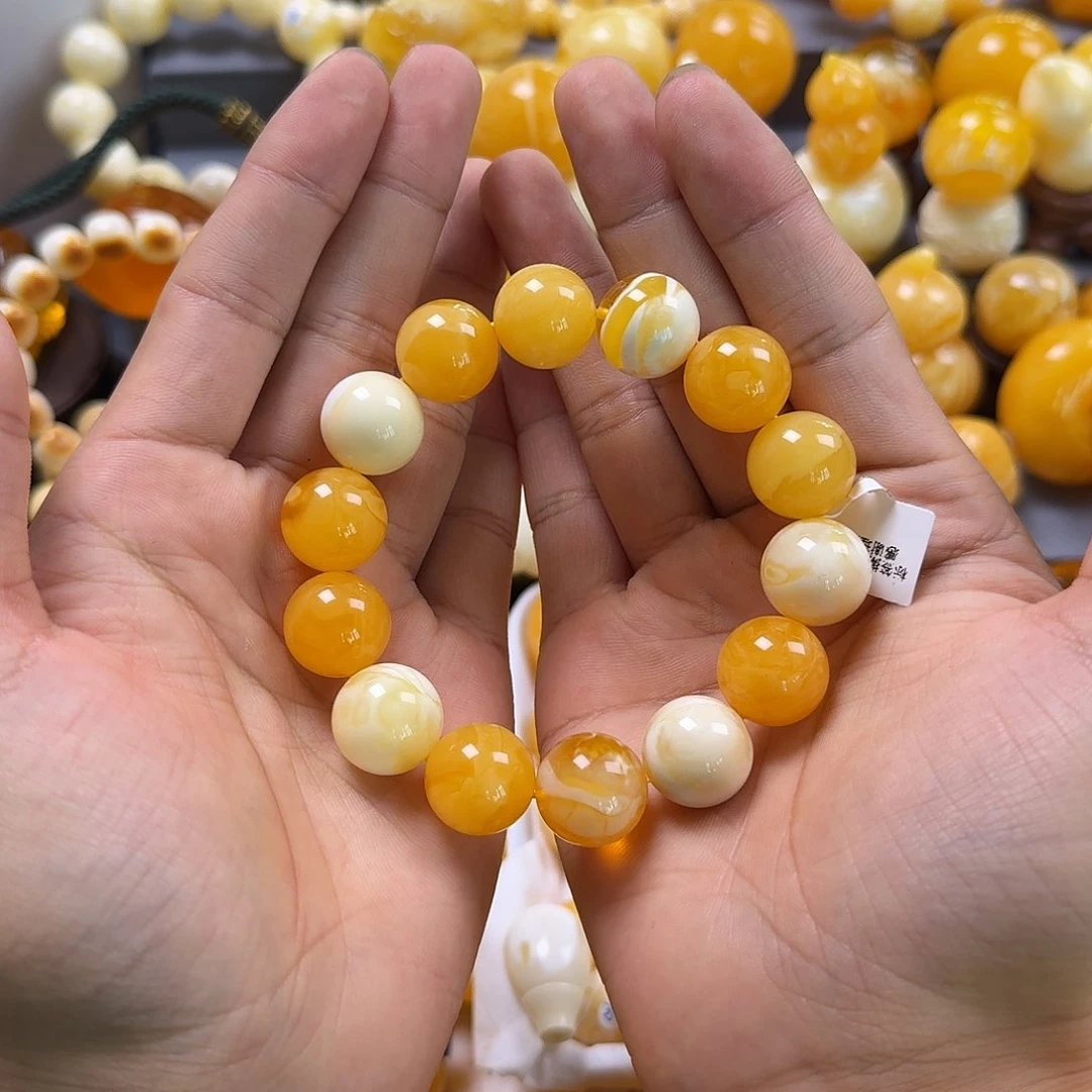 琥珀珠宝奇石未镶嵌16mm