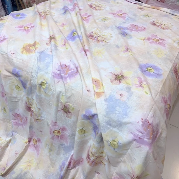 高品质活性数码印花生态磨毛大床单2.4/2.5