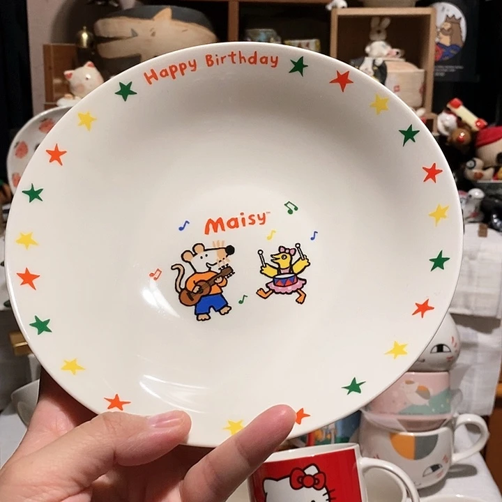 小鼠啵啵菜盘子面碗