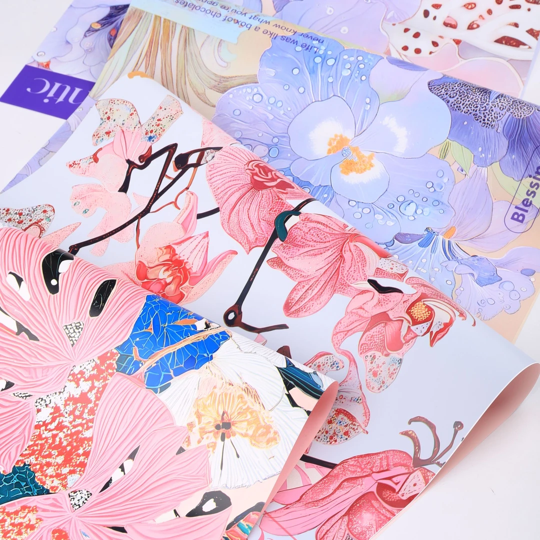 【1帮1】情人节野兽派风格膜7.5丝加厚防水珠光膜氛围纸