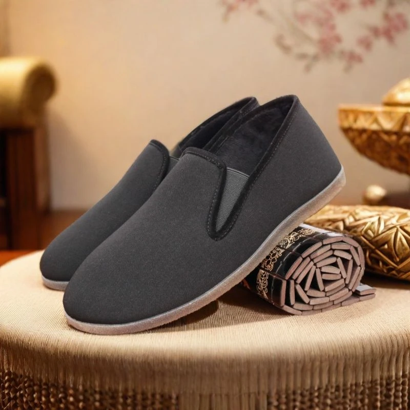 裕福华正品北京棉布鞋传统复古民族男款散步透气洒鞋休闲爸爸鞋