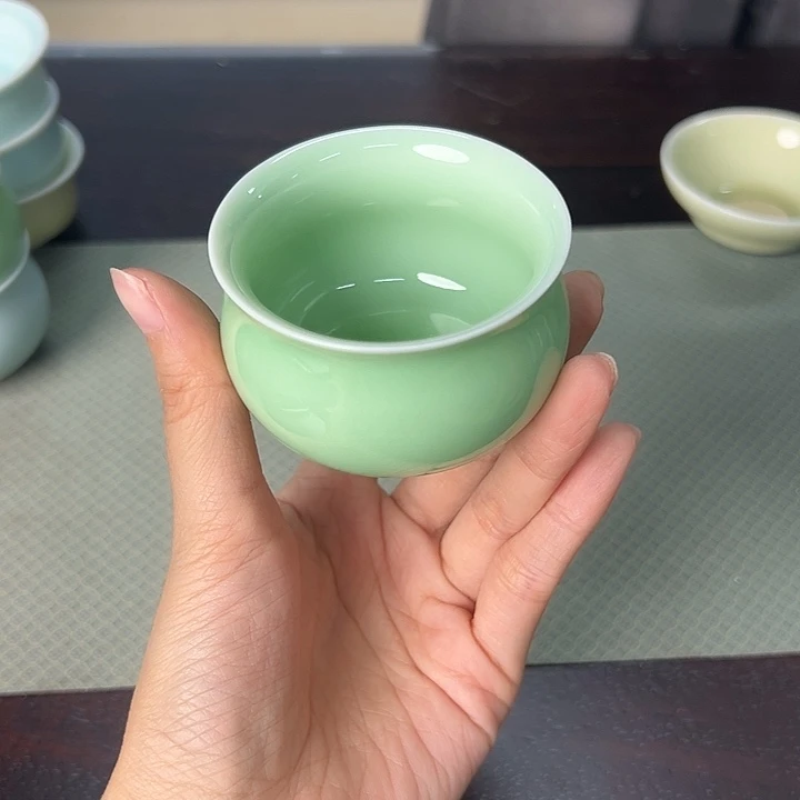 龙泉云间青瓷小米茶器