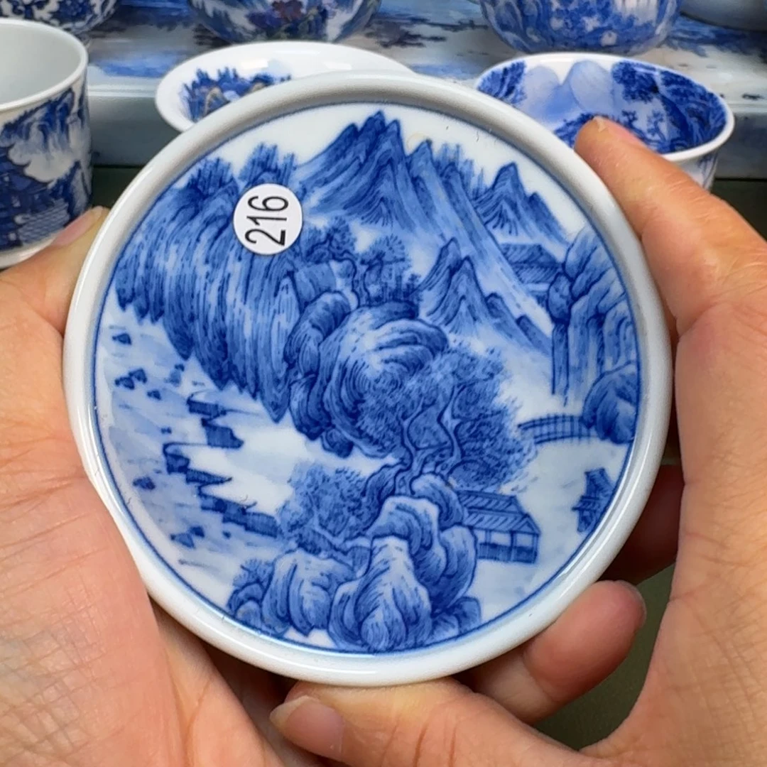 陶瓷景德镇纯手绘茶具圆圆216