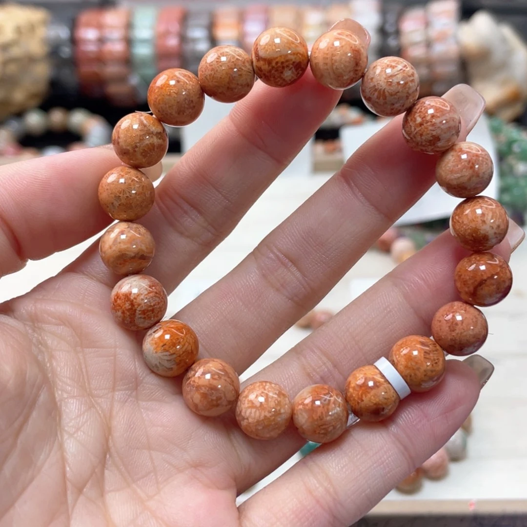 硅化珊瑚（珊瑚玉）手链未镶嵌流****)591