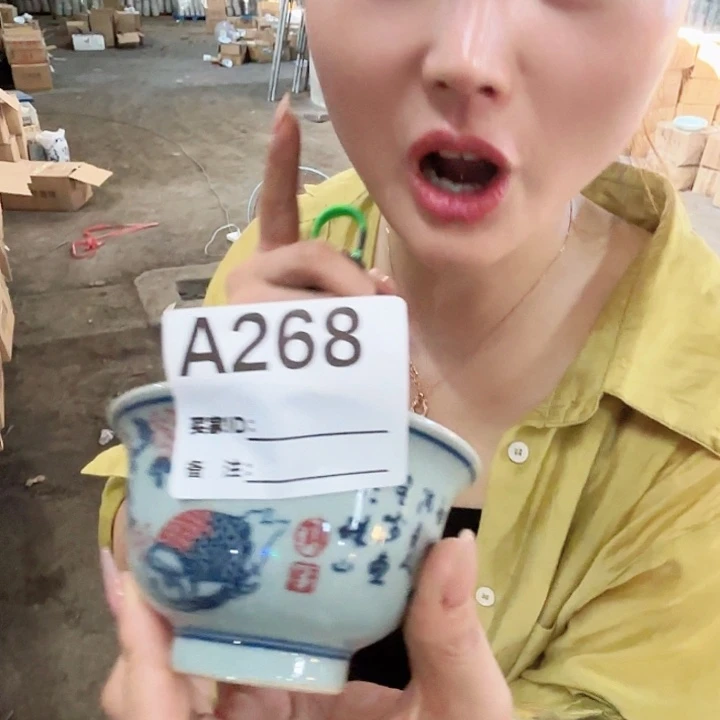 景德镇高温陶瓷A268王人欢鱼乐