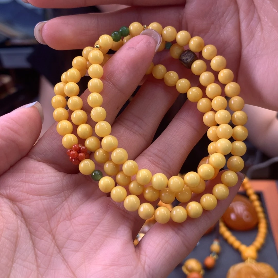 未镶嵌蜜蜡手串天然