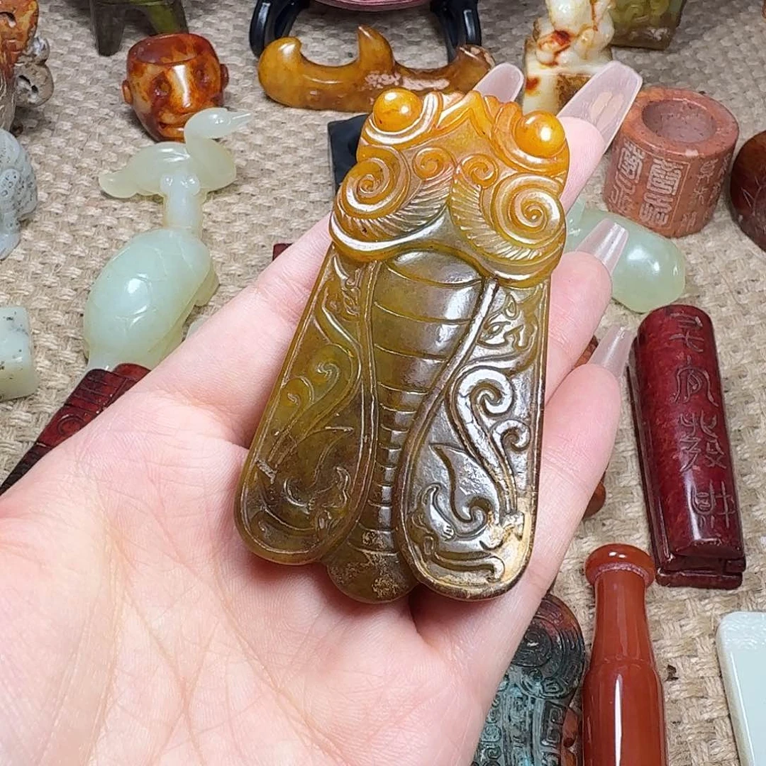 白玉菩提吊坠挂件