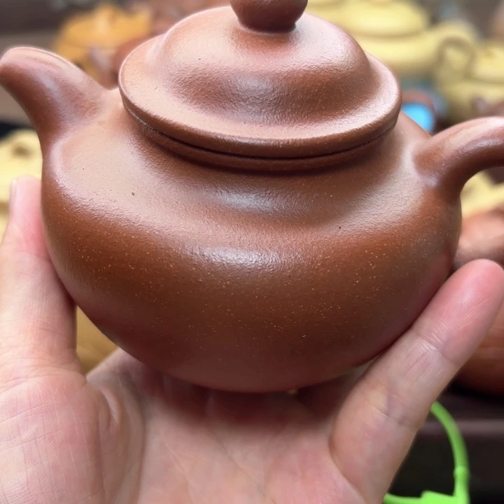 茶壶紫砂红降坡莲子容量 240