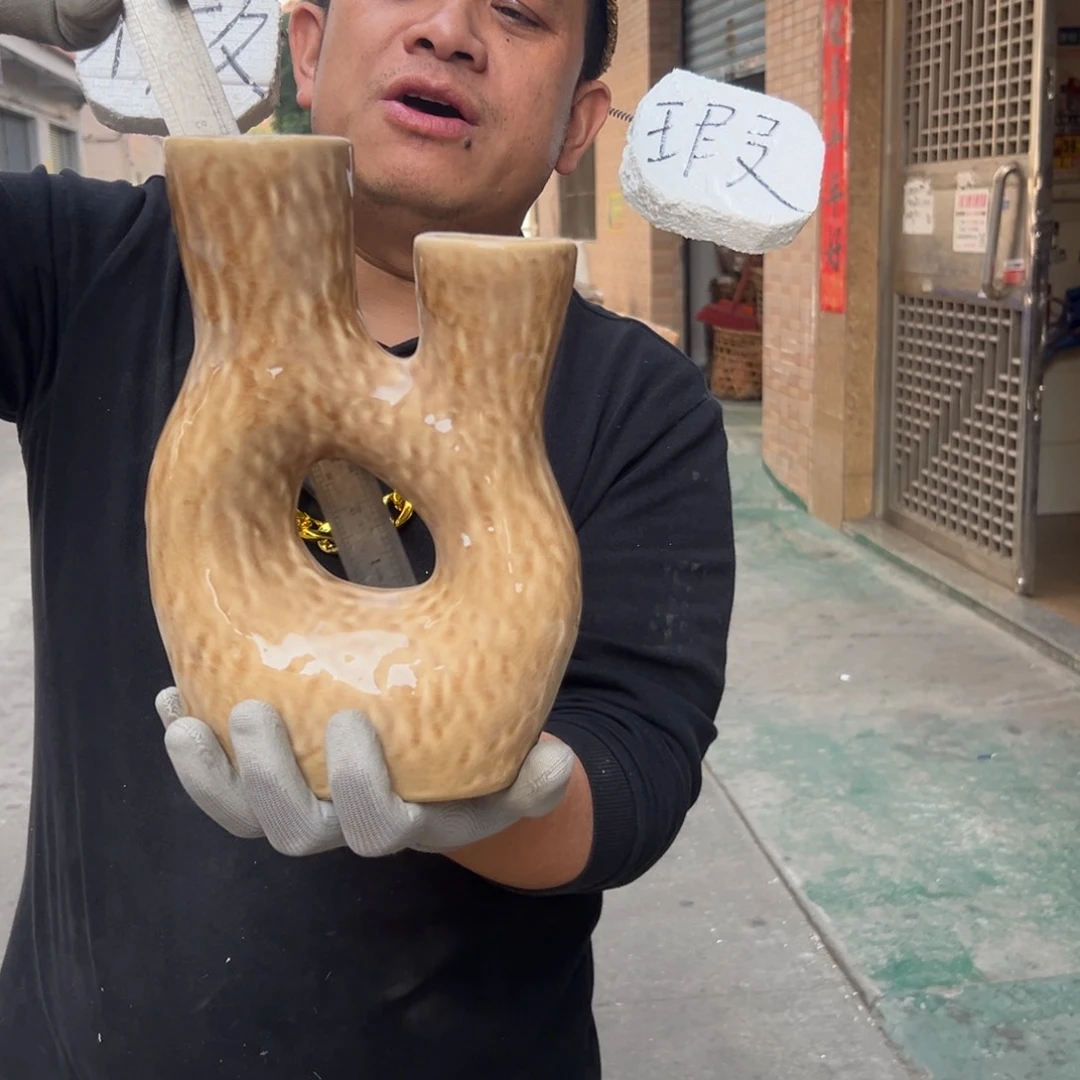 摆件14 号高中低温陶瓷工艺瓶（部分微瑕）