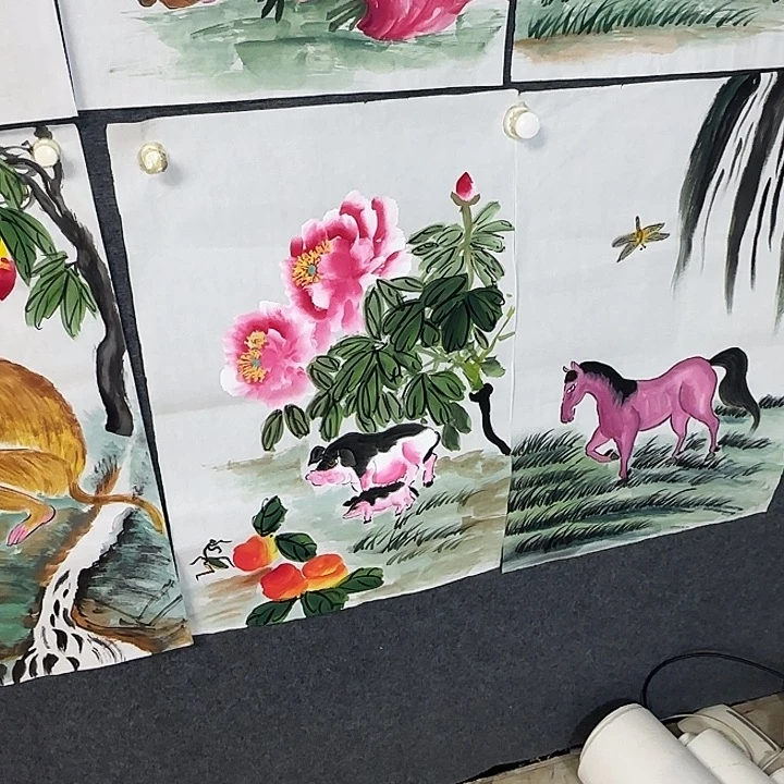 国画国画花鸟画作品