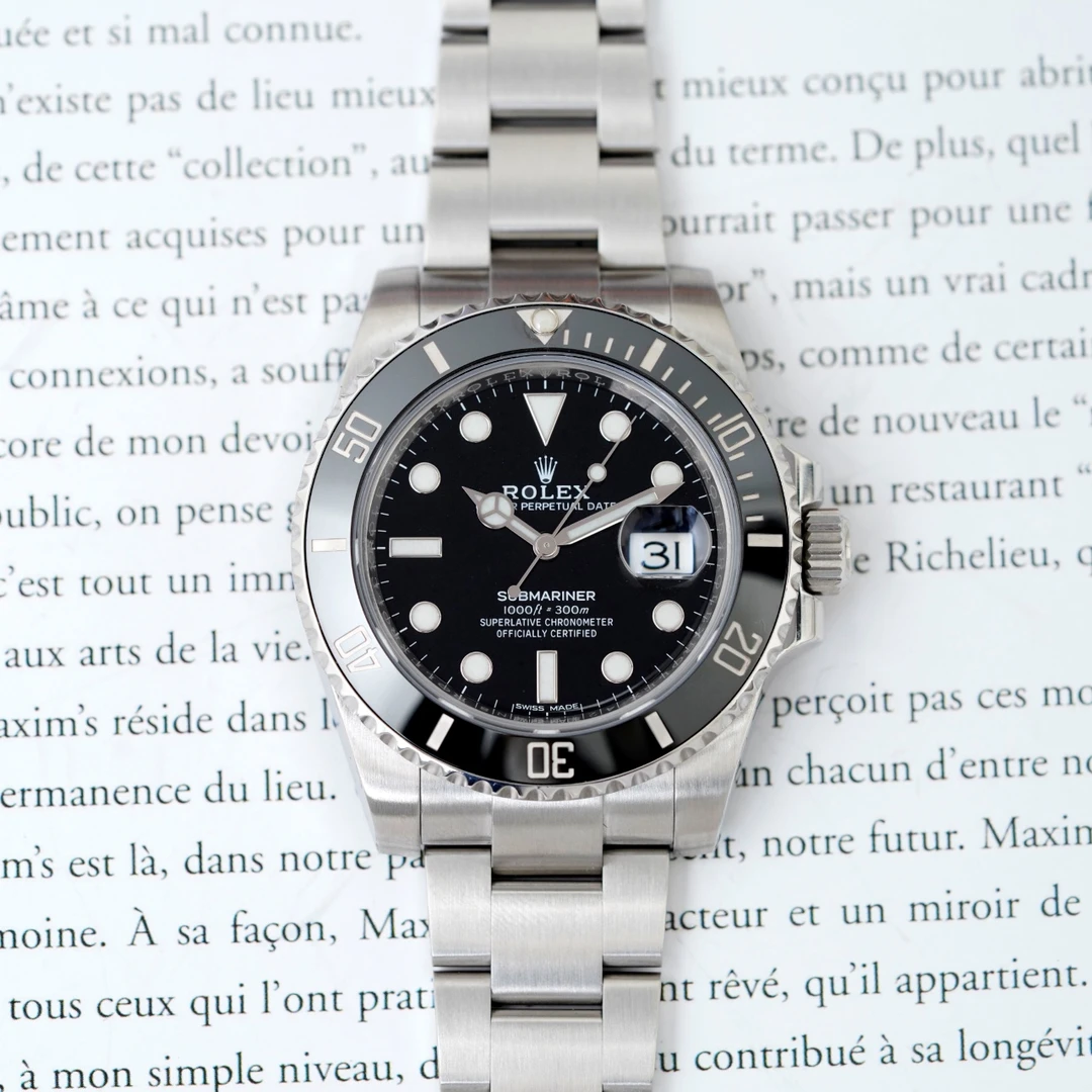 95新 Rolex/劳力士 20年潜航者系列116610黑水鬼男士经典机械腕表