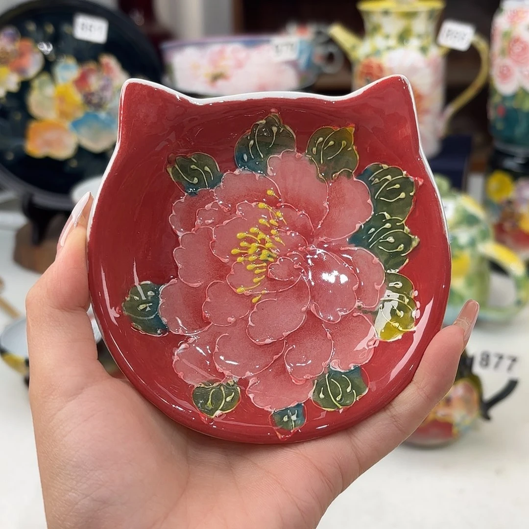 景德镇手绘高温釉下彩陶瓷茶具