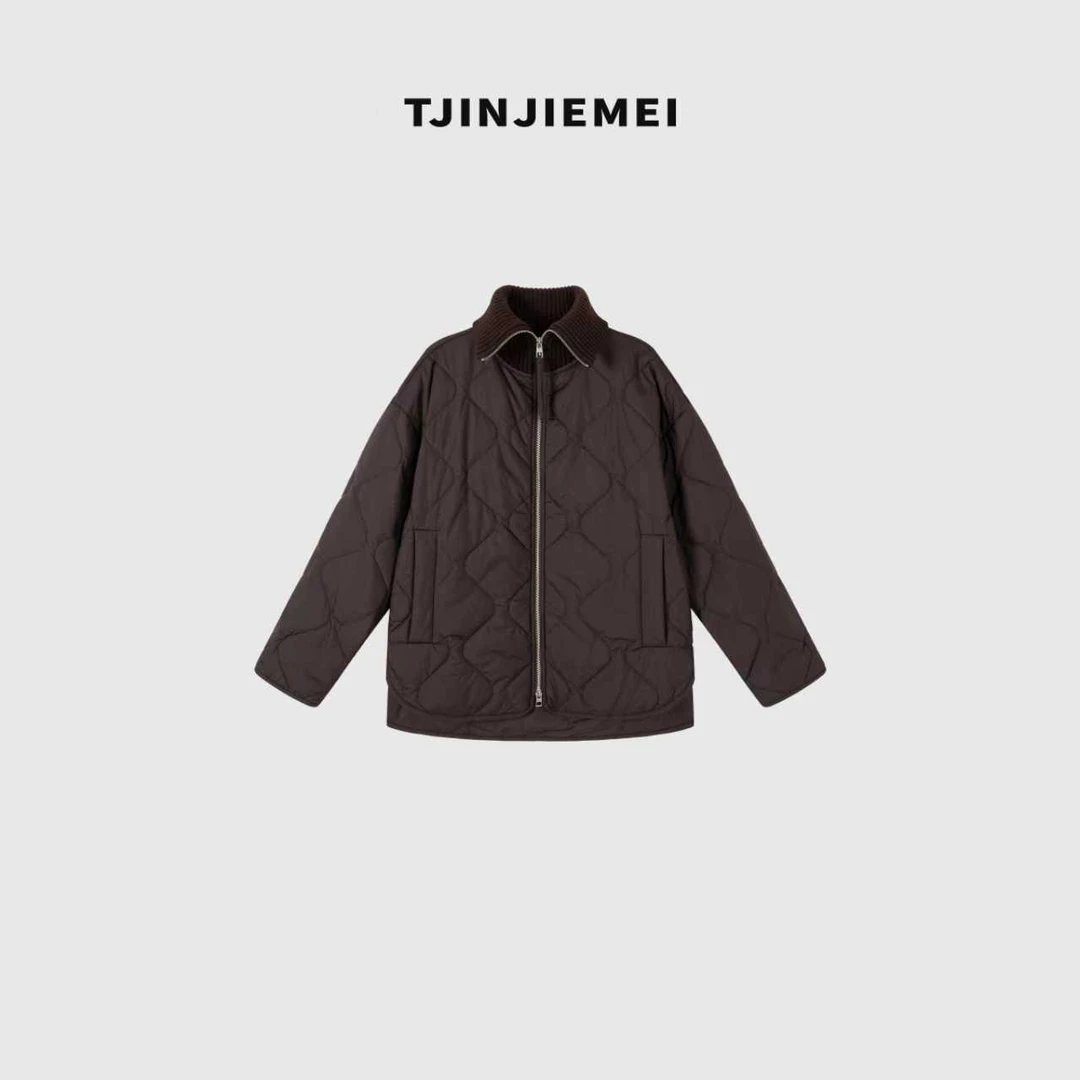 T井姐妹【巴洛克】新款设计感时尚休闲菱格棉服MF2408-2F-230