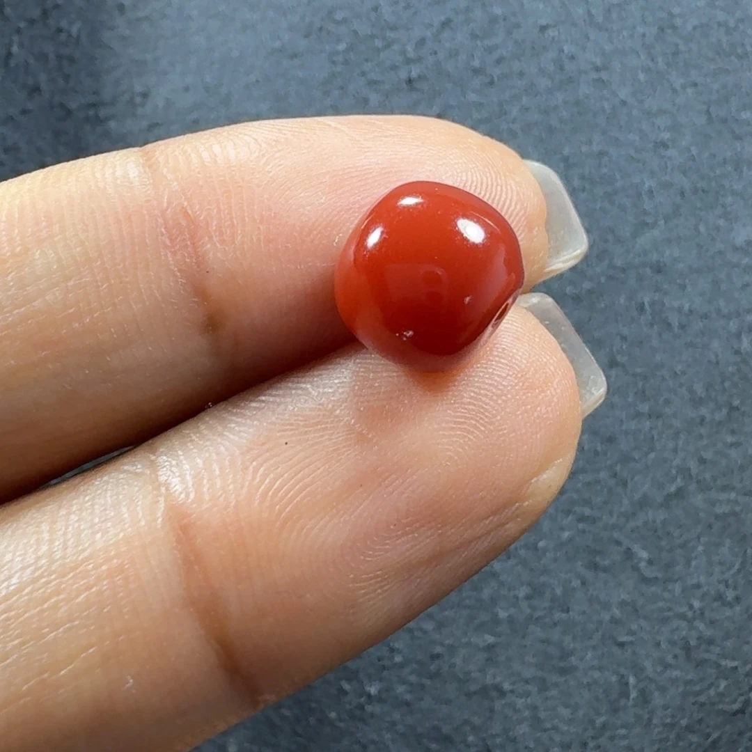 南红玛瑙未镶嵌珠子尺寸9 x 8