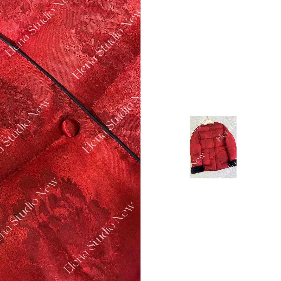 大甜甜【扶桑】设计感貂貂精致气质温柔羽绒服