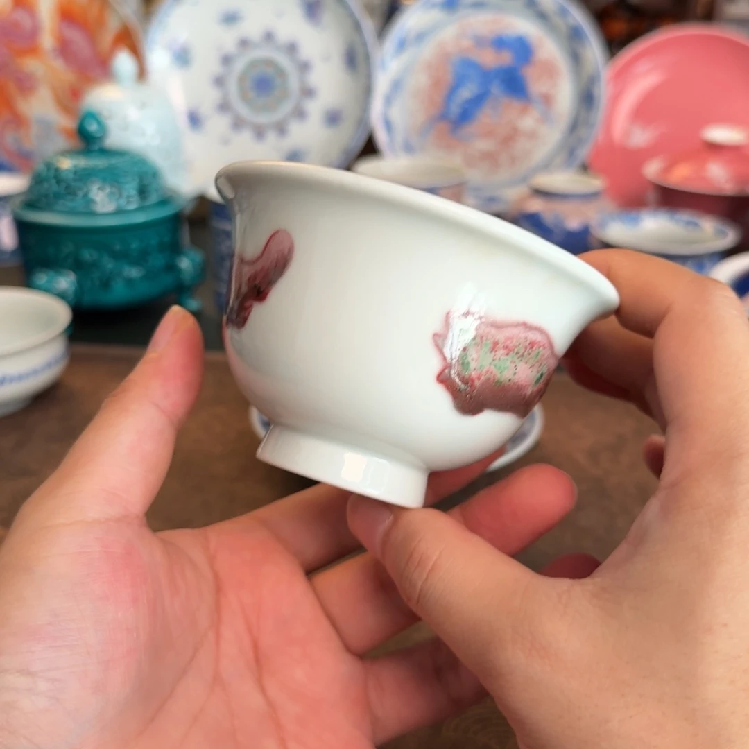 纯手工手绘陶瓷茶具微瑕