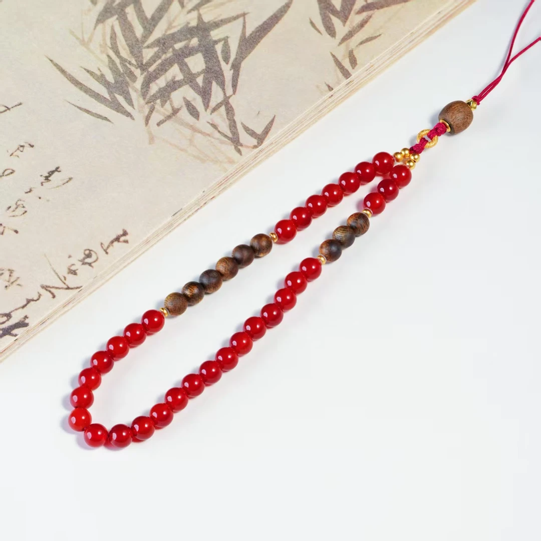 【如意】花奢珠宝 玛瑙s925包挂 车挂 手机挂（多样性发货）