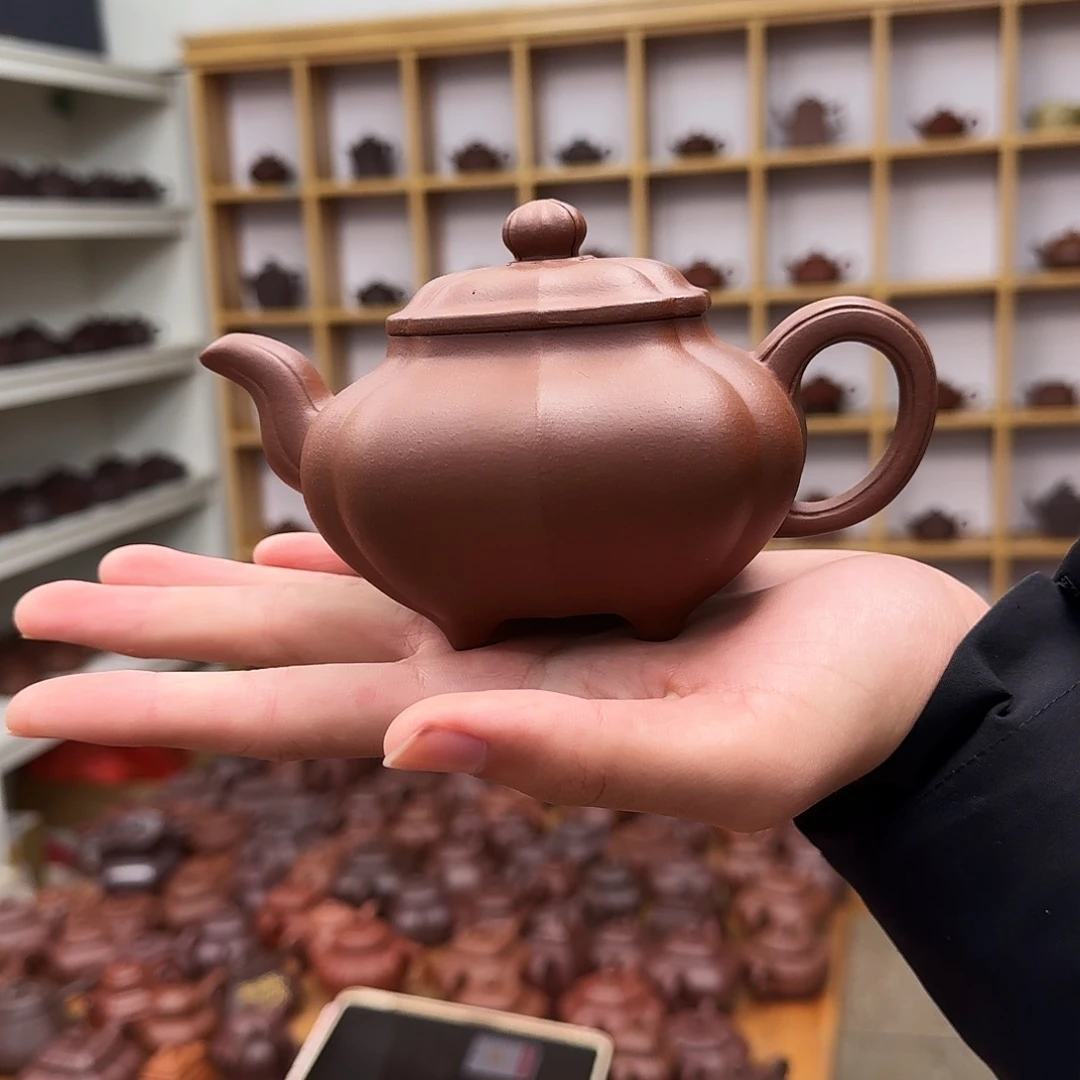 紫砂茶壶筋纹传炉330cc