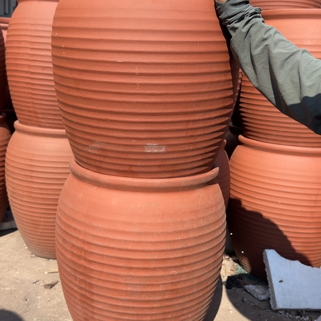 紫砂花盆口35高50宜兴紫砂