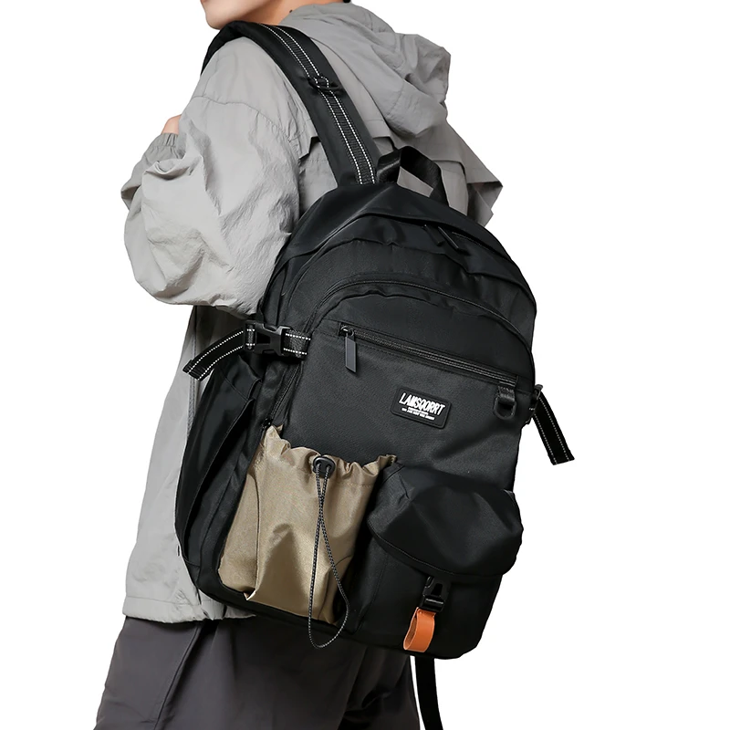 大容量双肩包户外登山旅行男高中大学生书包上课通勤电脑背包女