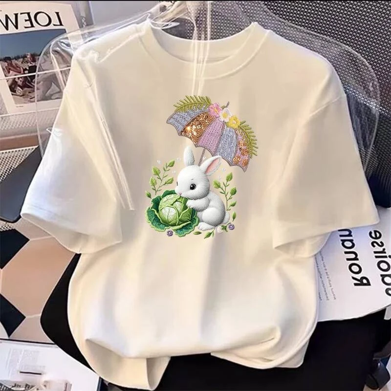 TT【宠粉福利】LY上新女款时尚休闲百搭夏季潮流春夏t恤圆领显瘦