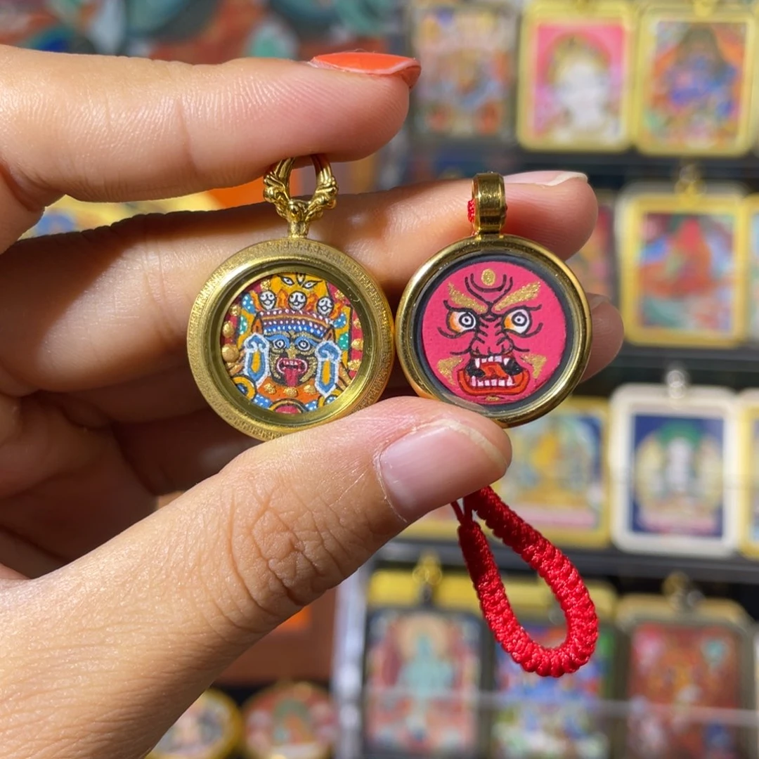 名**啥扎基拉姆➕黄财纯手绘唐卡